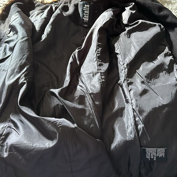 International Details | Faux Animal Print Fur Lined Coat Size M - Picture 6 of 10